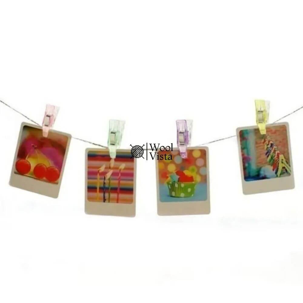 COLORFUL PLASTIC SEWING CLIPS – (10 PIECE) FOR FABRIC HOLDING & DIY SEWING PROJECTS