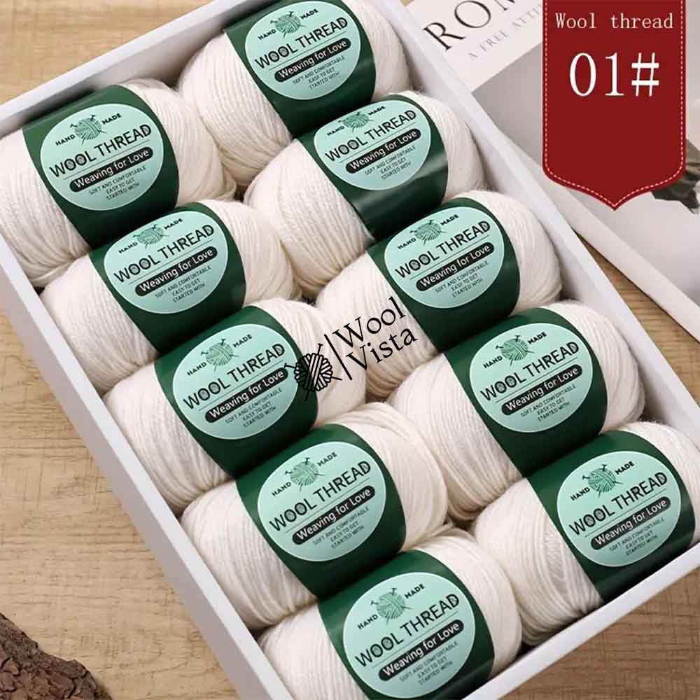 IMPORTED AUSTRALIAN PURE WOOL - 95% WOOL, 5% ANTI PILLING FIBER (PACK OF 10)