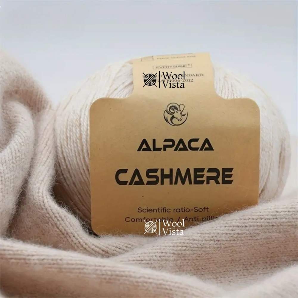CASHMERE ALPACA WOOL YARN – SOFT, WARM & ANTI-PILLING KNITTING YARN (PACK OF 6)