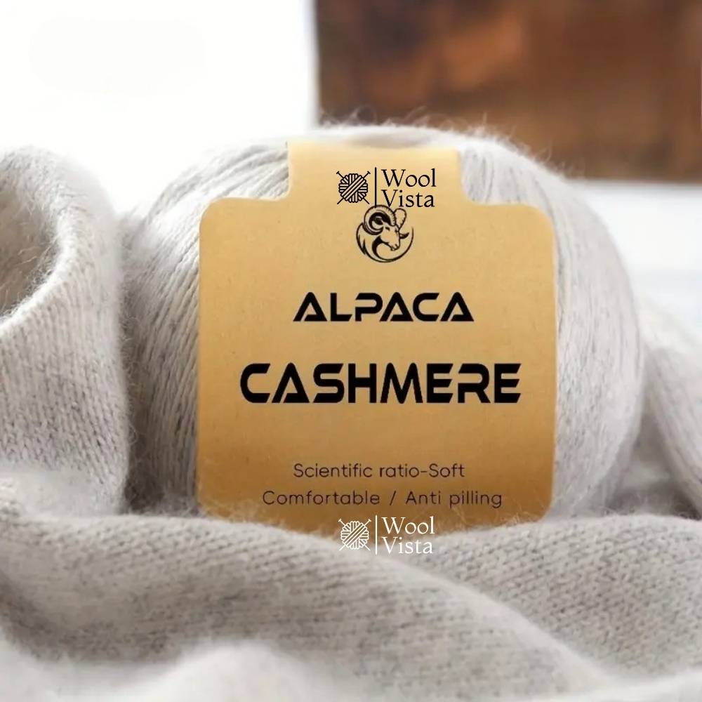 CASHMERE ALPACA WOOL YARN – SOFT, WARM & ANTI-PILLING KNITTING YARN (PACK OF 6)
