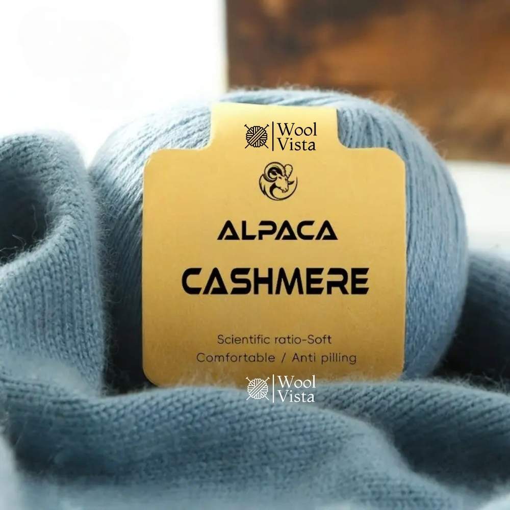 CASHMERE ALPACA WOOL YARN – SOFT, WARM & ANTI-PILLING KNITTING YARN (PACK OF 6)