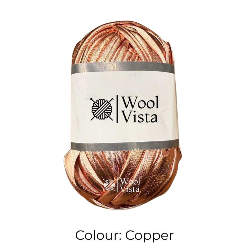 SOFT METALLIC T-SHIRT YARN - FOR CROCHET AND BAG MAKING CRAFTING