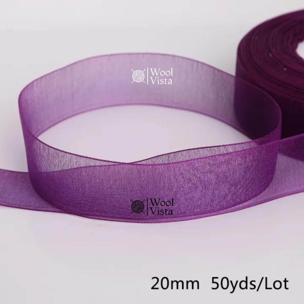 ORGANZA RIBBONS – DECORATIVE RIBBON FOR GIFT WRAPPING, CRAFTS & PARTY DECOR