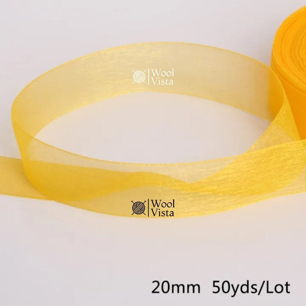 ORGANZA RIBBONS – DECORATIVE RIBBON FOR GIFT WRAPPING, CRAFTS & PARTY DECOR