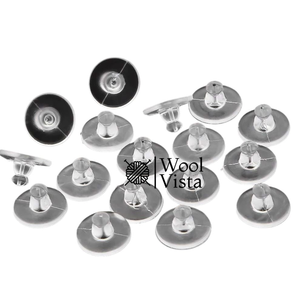 EAR STOPPERS (12 PAIRS) – SECURE EARRING BACKS FOR DIY JEWELRY MAKING & REPAIR