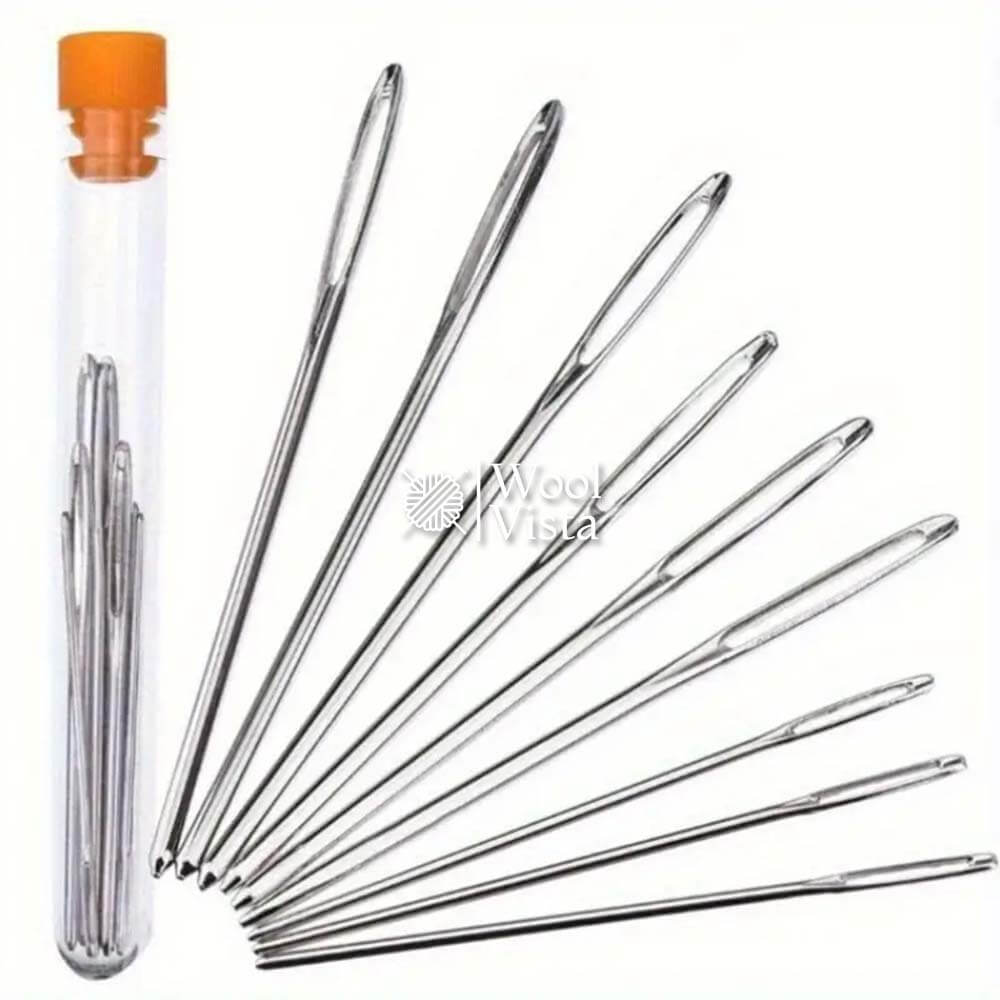 EMBROIDERY NEEDLES WITH BLUNT HEADS AND LARGE EYES FOR SWEATER KNITTING