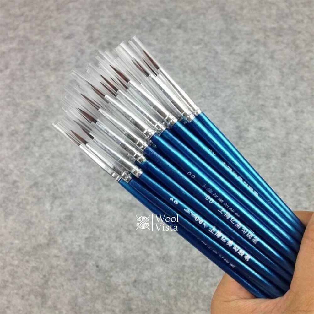 FINE DETAIL PAINT BRUSH SET – 12 MINIATURE BRUSHES FOR ACRYLIC, WATERCOLOR & DETAIL ART