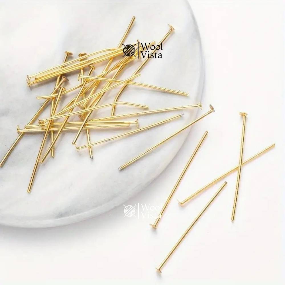 FLAT HEAD & EYE PINS FOR DIY JEWELLERY MAKING