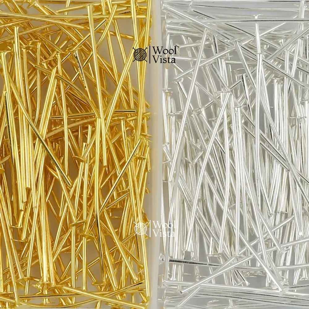 FLAT HEAD & EYE PINS FOR DIY JEWELLERY MAKING