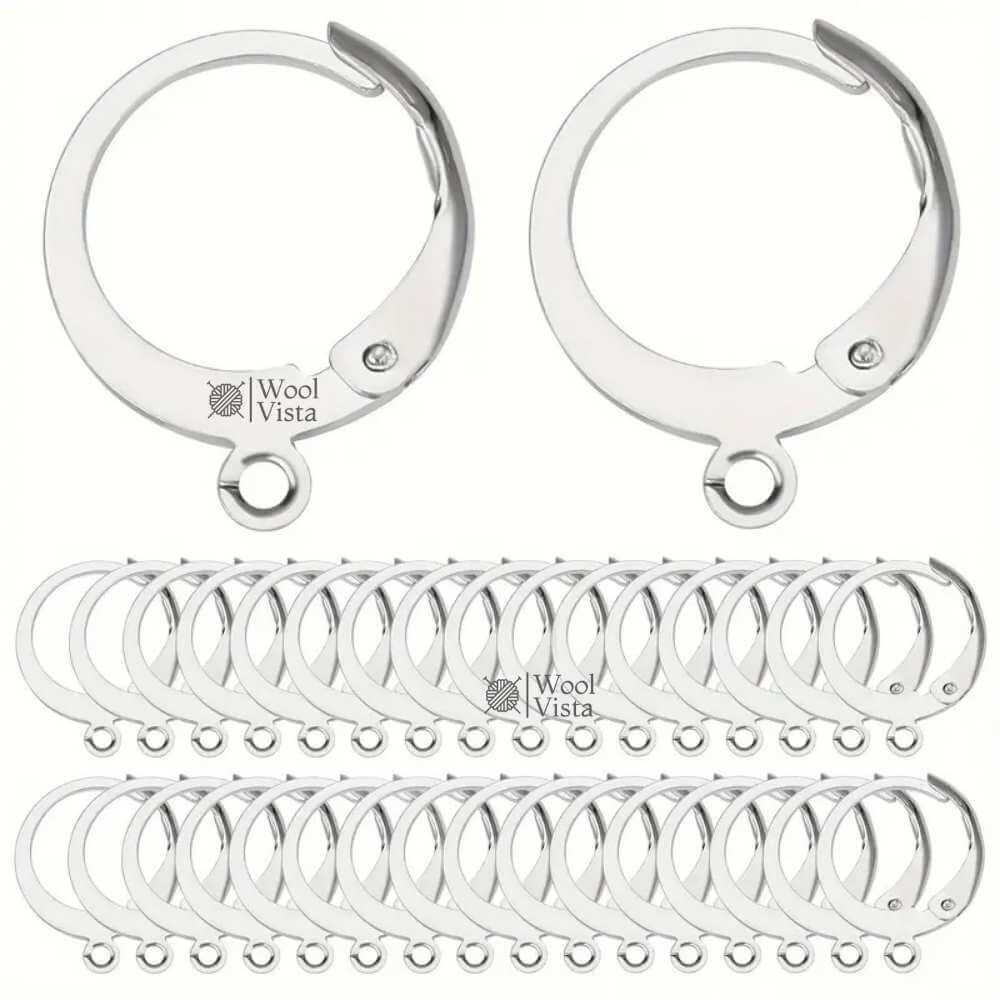FRENCH FASHION METAL EARRING HOOKS – DIY JEWELRY MAKING SUPPLIES IN STAINLESS STEEL, BOHEMIAN STYLE