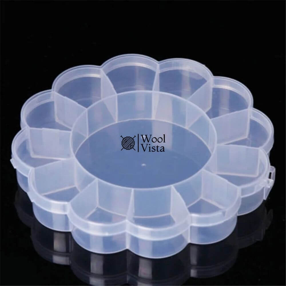 CLEAR PLASTIC STORAGE BOXES – MULTI-COMPARTMENT ORGANIZER FOR JEWELRY, BEADS & DIY CRAFTS