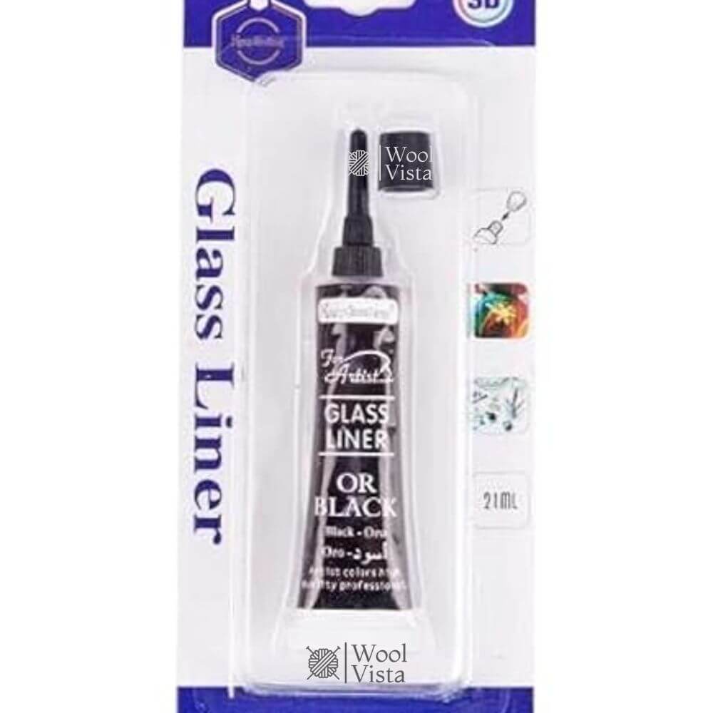 GLASS LINERS – FADE-RESISTANT ACRYLIC PAINT FOR GLASS PAINTING, 3D LINE ART, WOOD & CERAMIC DECOR SUPPLIES