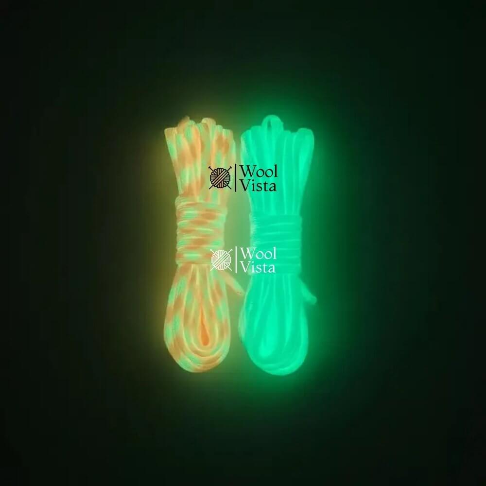 GLOW IN THE DARK ROPE – 7-CORE BRAIDED POLYESTER, STRONG OUTDOOR PARACORD
