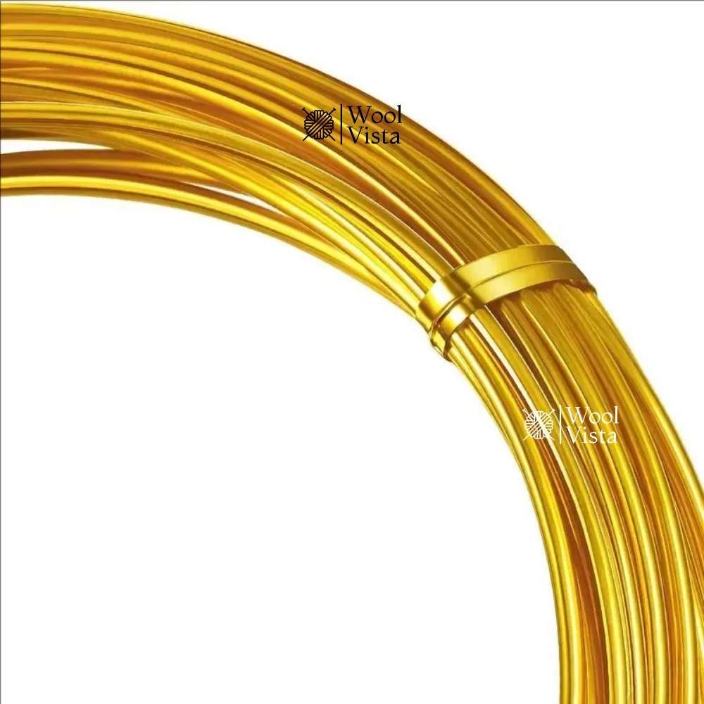 GOLDEN ALUMINUM CRAFT WIRE - THICK FLEXIBLE DIY WIRE