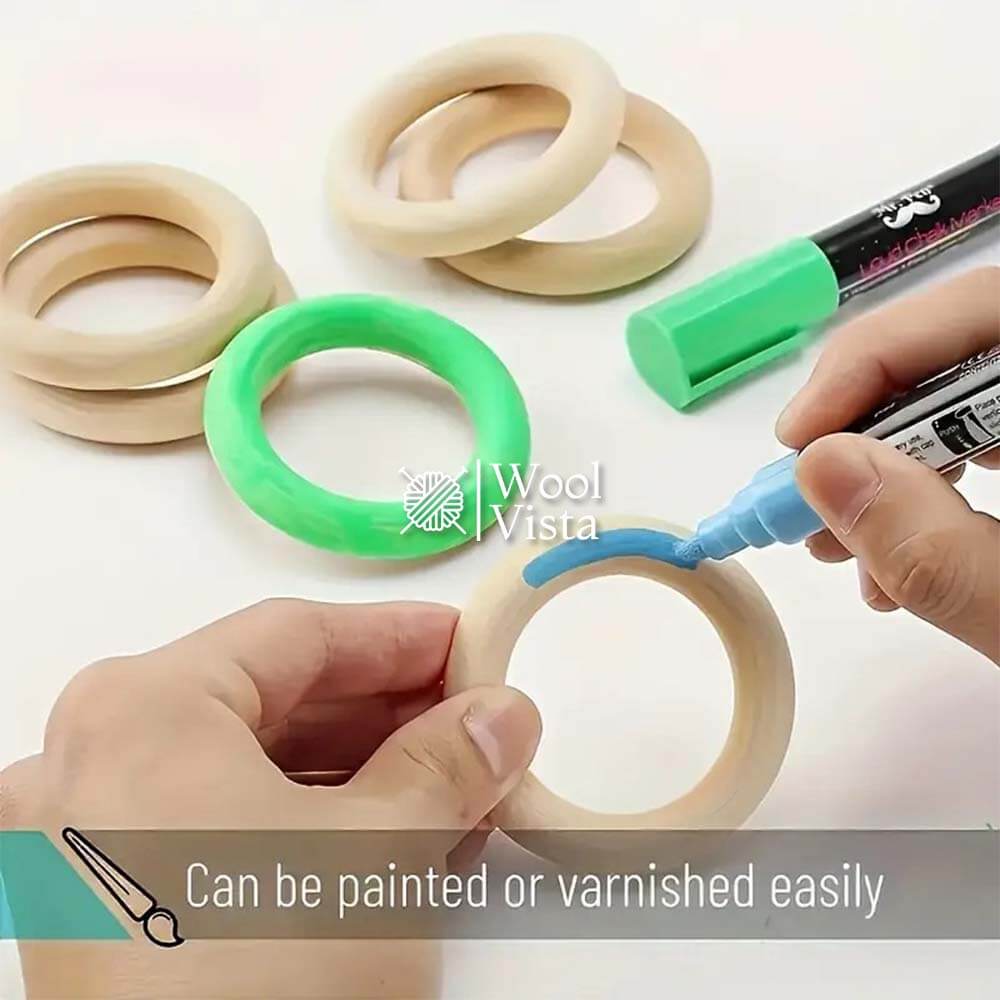 HANDICRAFTS WOODEN RING - (PACK OF 10)
