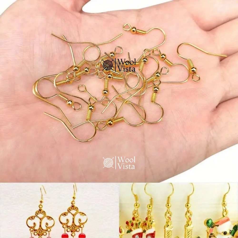 HYPOALLERGENIC STAINLESS STEEL EARRING HOOKS COILS - JEWELRY FINDINGS