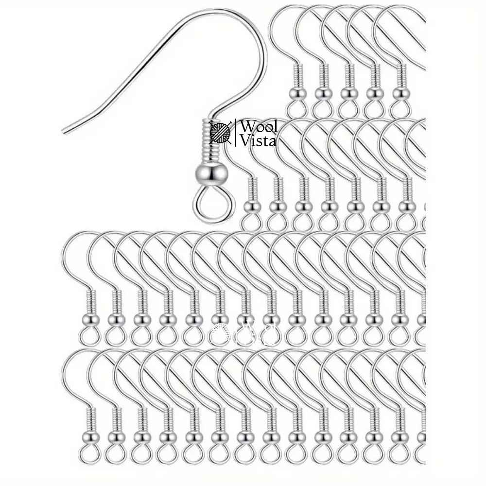 HYPOALLERGENIC STAINLESS STEEL EARRING HOOKS COILS - JEWELRY FINDINGS