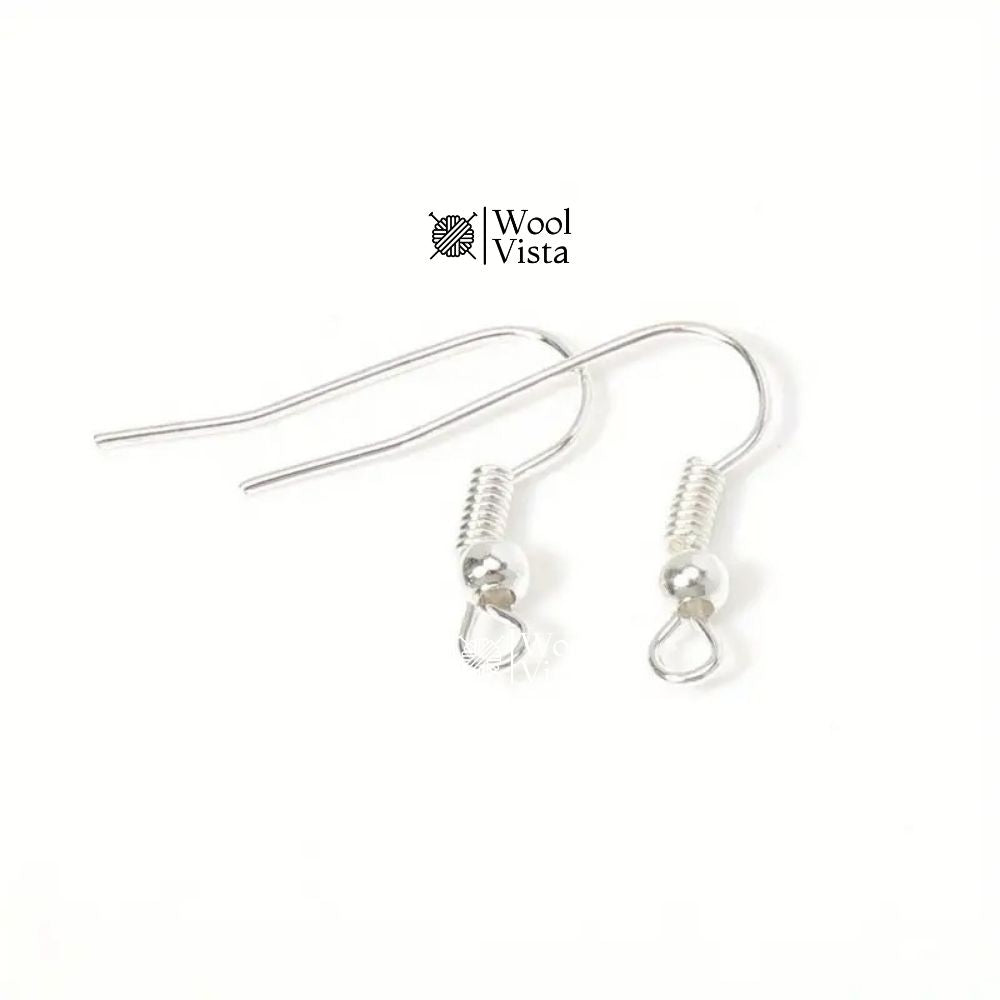HYPOALLERGENIC STAINLESS STEEL EARRING HOOKS COILS - JEWELRY FINDINGS
