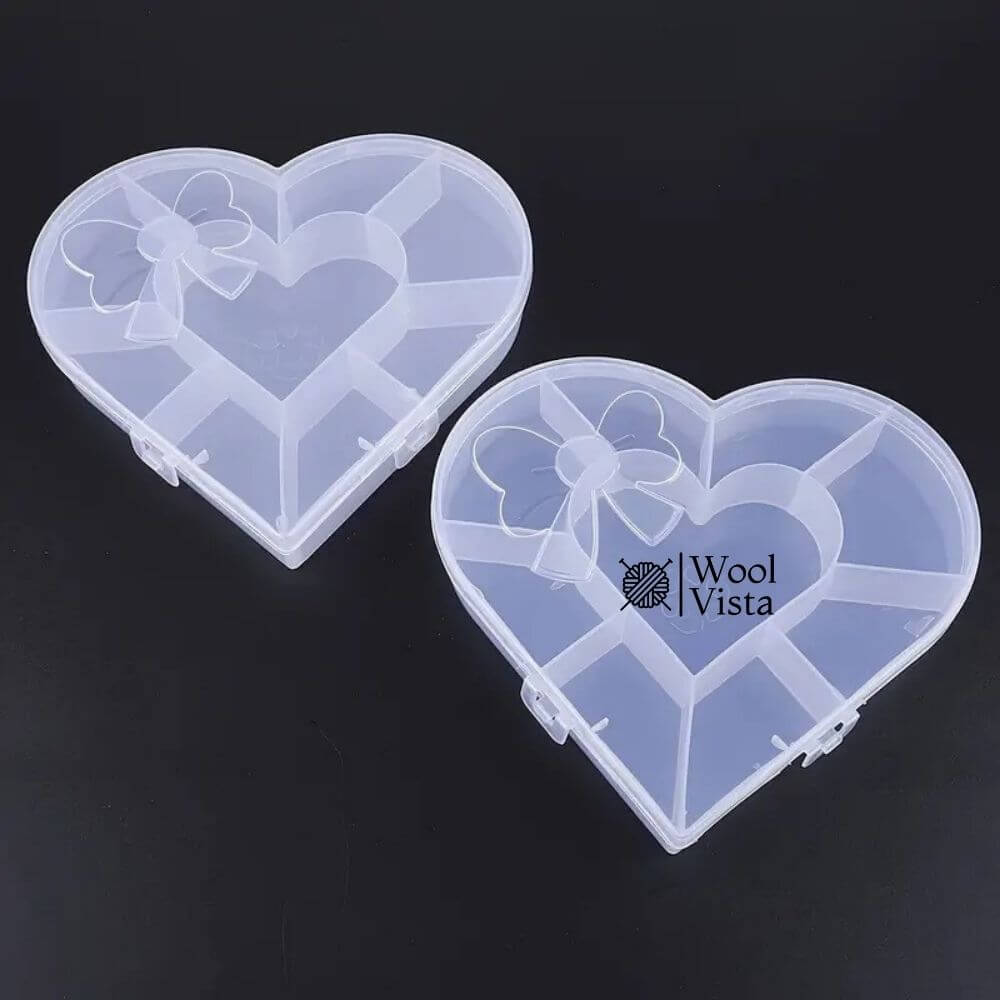 CLEAR PLASTIC STORAGE BOXES – MULTI-COMPARTMENT ORGANIZER FOR JEWELRY, BEADS & DIY CRAFTS
