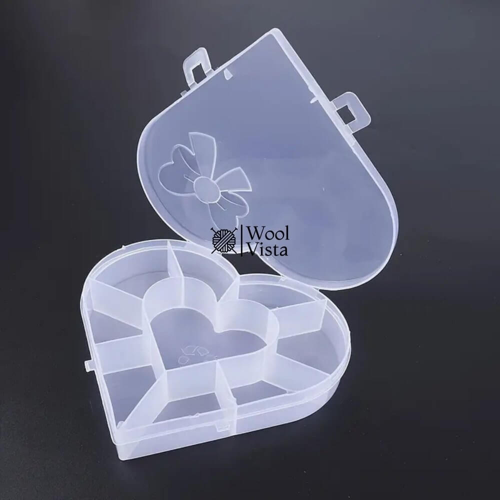 CLEAR PLASTIC STORAGE BOXES – MULTI-COMPARTMENT ORGANIZER FOR JEWELRY, BEADS & DIY CRAFTS