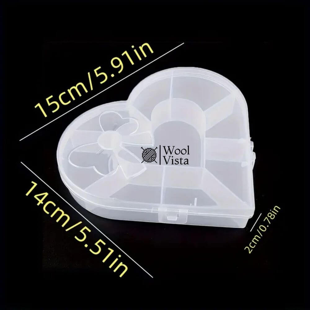 CLEAR PLASTIC STORAGE BOXES – MULTI-COMPARTMENT ORGANIZER FOR JEWELRY, BEADS & DIY CRAFTS
