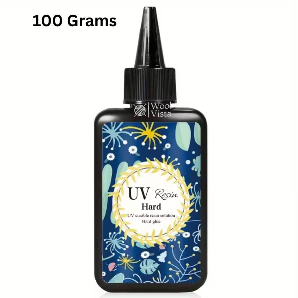 HIGH-QUALITY UV EPOXY RESIN – TRANSPARENT, NON-TOXIC HARD TYPE RESIN FOR SILICONE MOLDS, JEWELRY CASTING, COATING & DIY CRAFTS