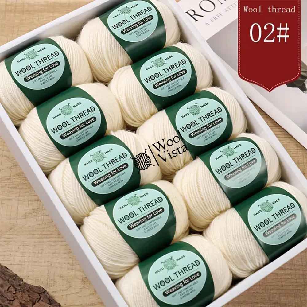 IMPORTED AUSTRALIAN PURE WOOL - 95% WOOL, 5% ANTI PILLING FIBER (PACK OF 10)
