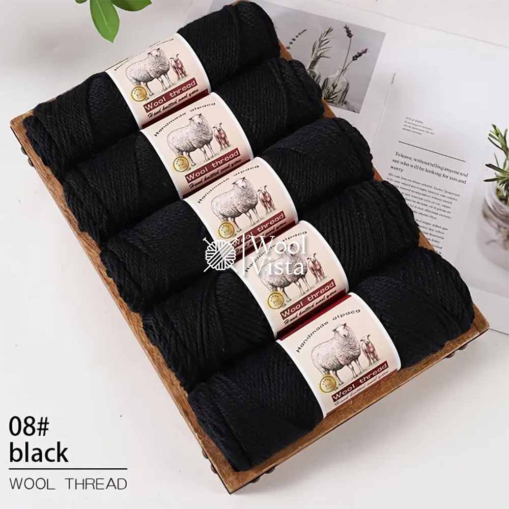 IMPORTED MERINO WOOL - 95% WOOL 5% ACRYLIC (PACK OF 5)