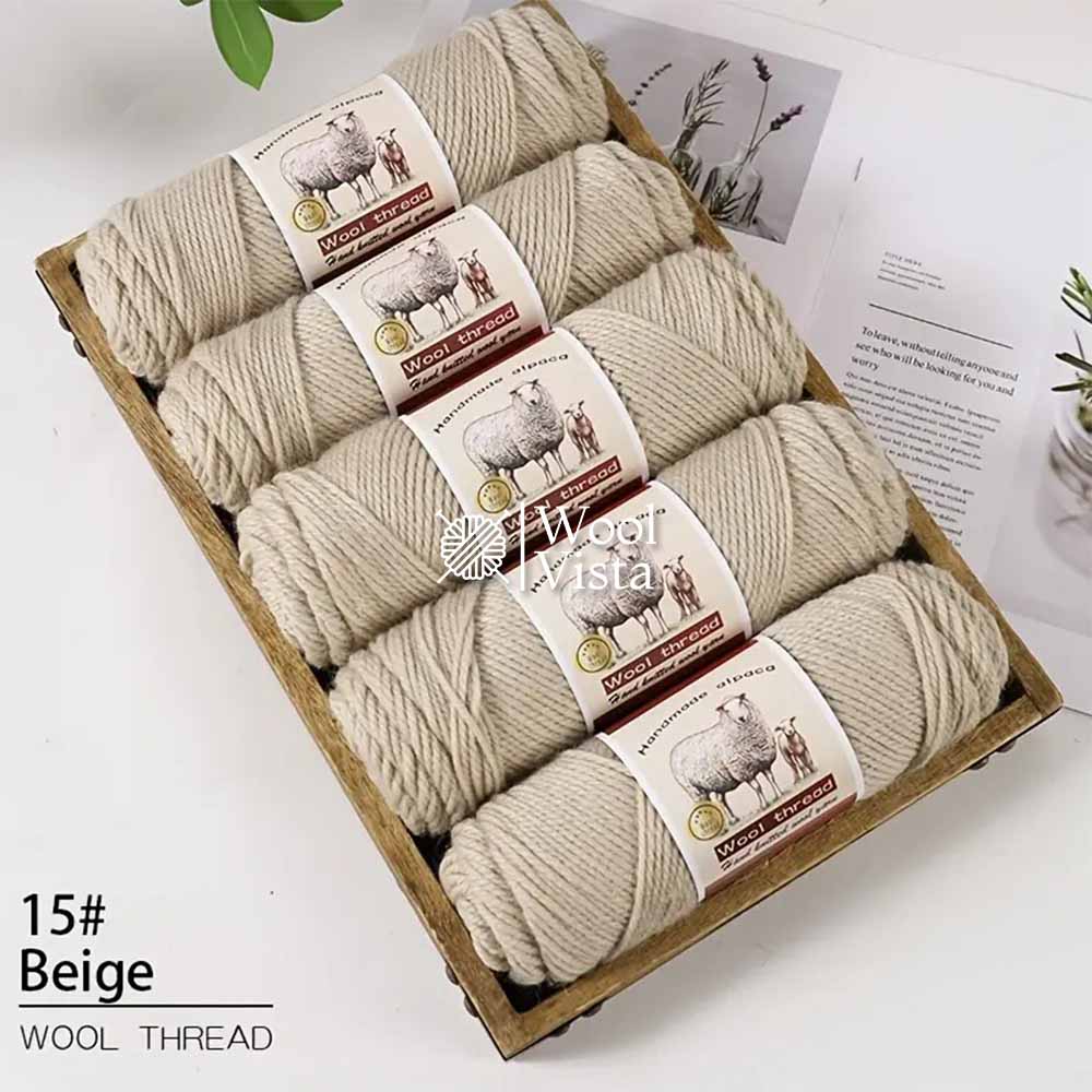 IMPORTED MERINO WOOL - 95% WOOL 5% ACRYLIC (PACK OF 5)