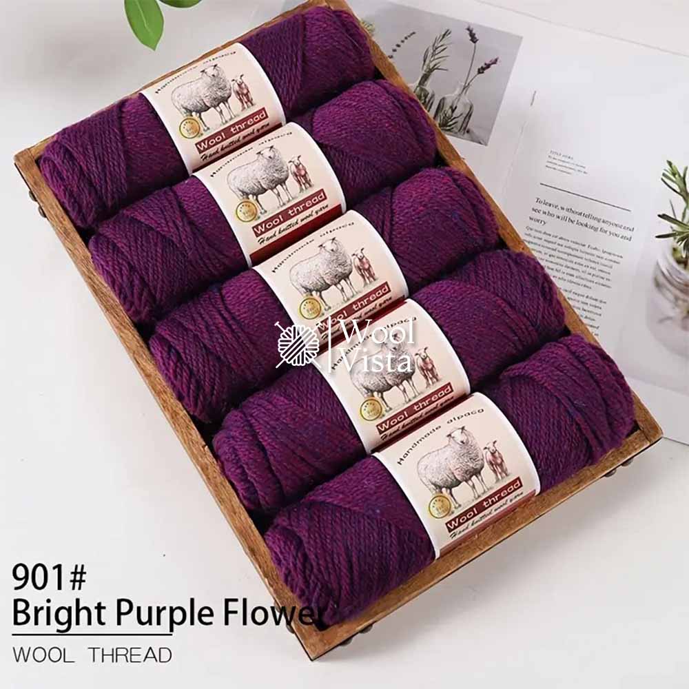 IMPORTED MERINO WOOL - 95% WOOL 5% ACRYLIC (PACK OF 5)