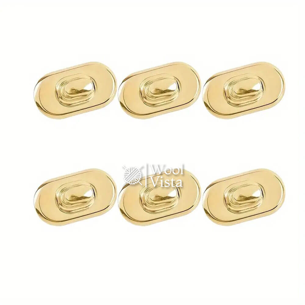 IRON PUSH SNAP BUTTON CLASPS LOCK - FOR DIY PURSE & HANDBAG MAKING (1 PIECE)
