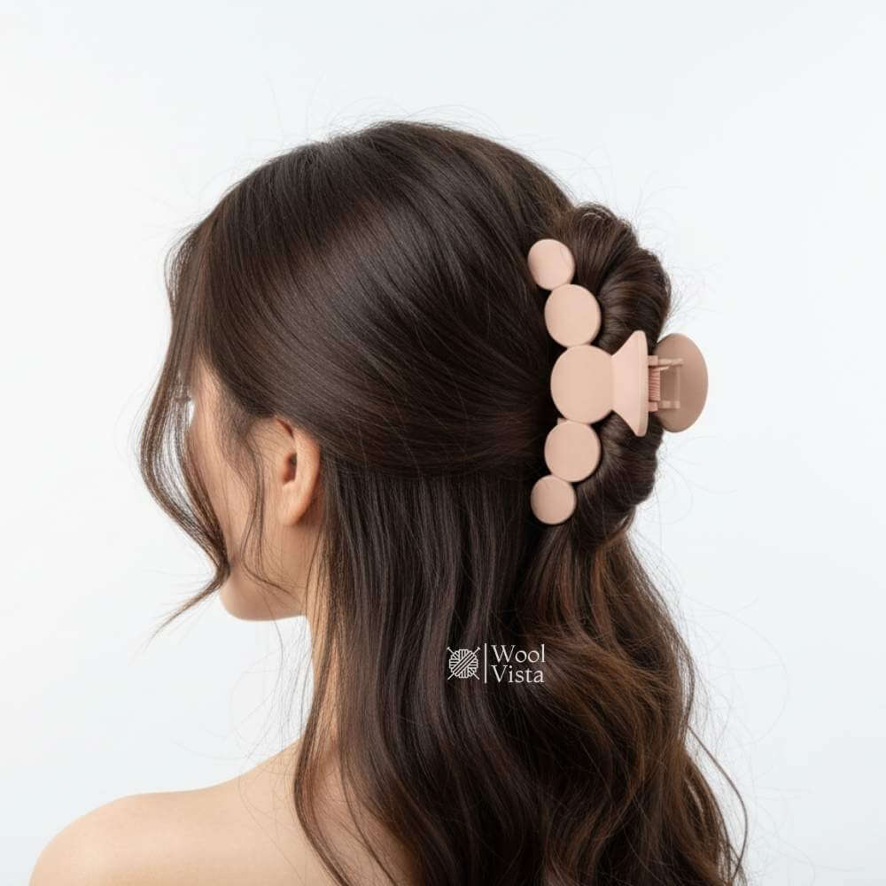 LARGE PAIR HAIR CLAWS – ASSORTED DESIGNS FOR WOMEN, STRONG GRIP & STYLISH LOOK (1 PAIR)