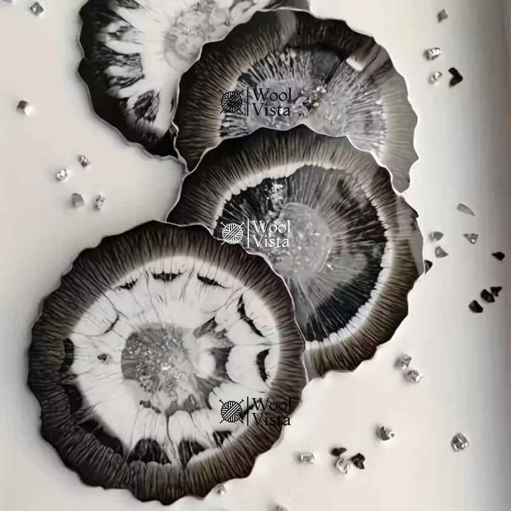 LARGE ROUND GEODE RESIN TRAY MOLD – IRREGULAR SILICONE SERVING & COASTER MOLD FOR DIY ART & HOME DECOR