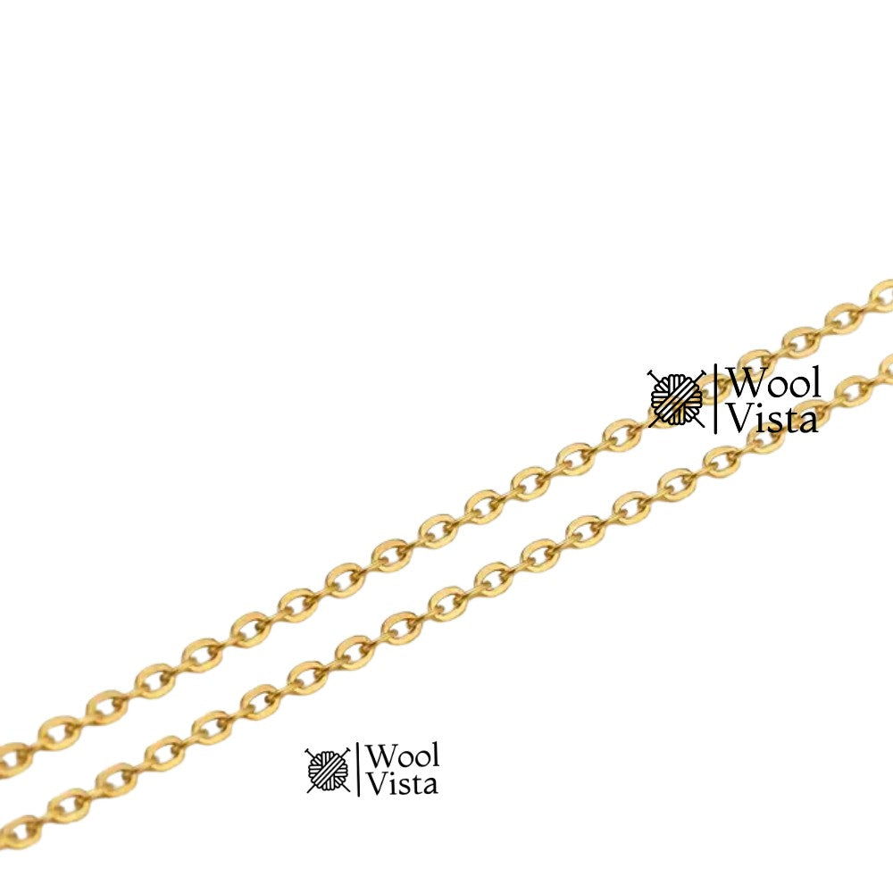 LOOSE CHAIN 2MM – DURABLE JEWELRY CHAIN FOR NECKLACES, BRACELETS & DIY CRAFTS