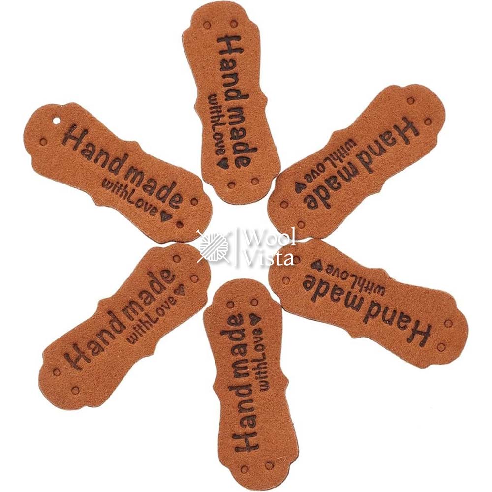 LEATHER HANDMADE TAGS - (PACK OF 10)