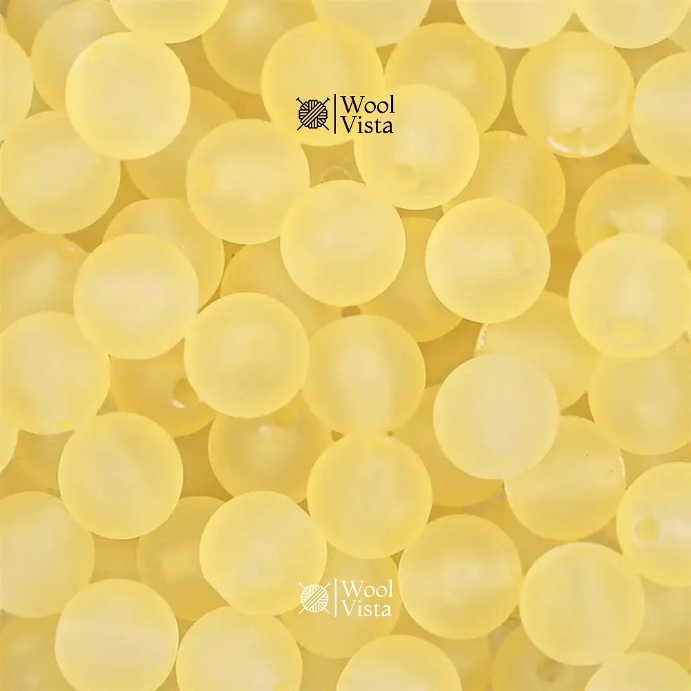 MATTE TRANSPARENT ACRYLIC BEADS – COLORFUL ROUND LOOSE BEADS STRAND