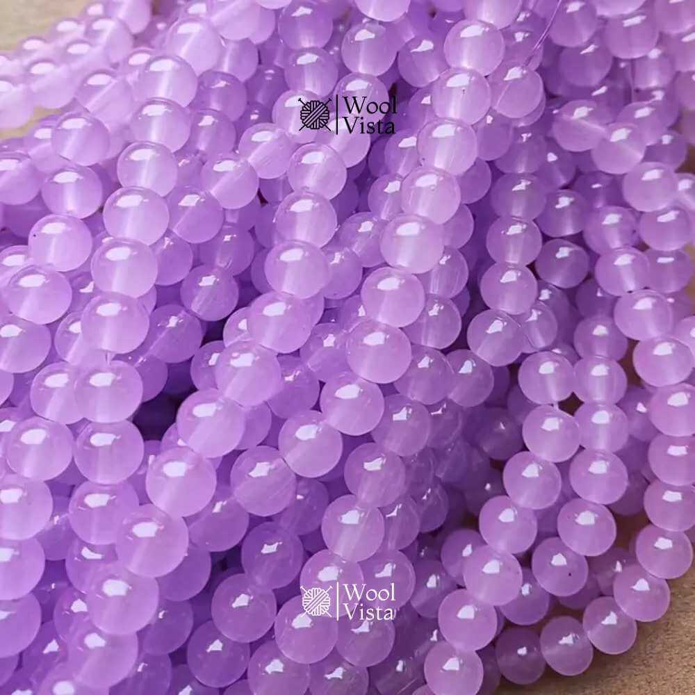 GLASS IMITATION JADE BEADS – 100PCS STRAND FOR DIY JEWELRY MAKING