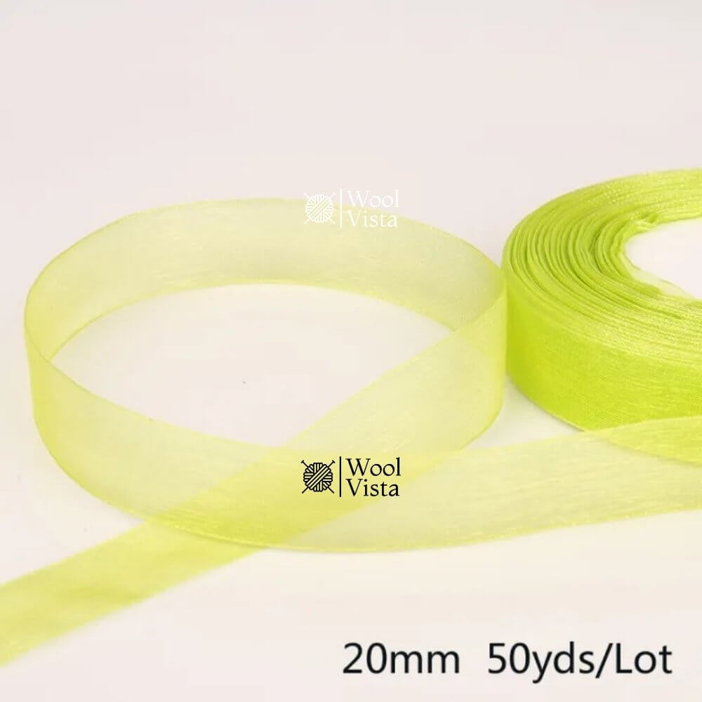 ORGANZA RIBBONS – DECORATIVE RIBBON FOR GIFT WRAPPING, CRAFTS & PARTY DECOR