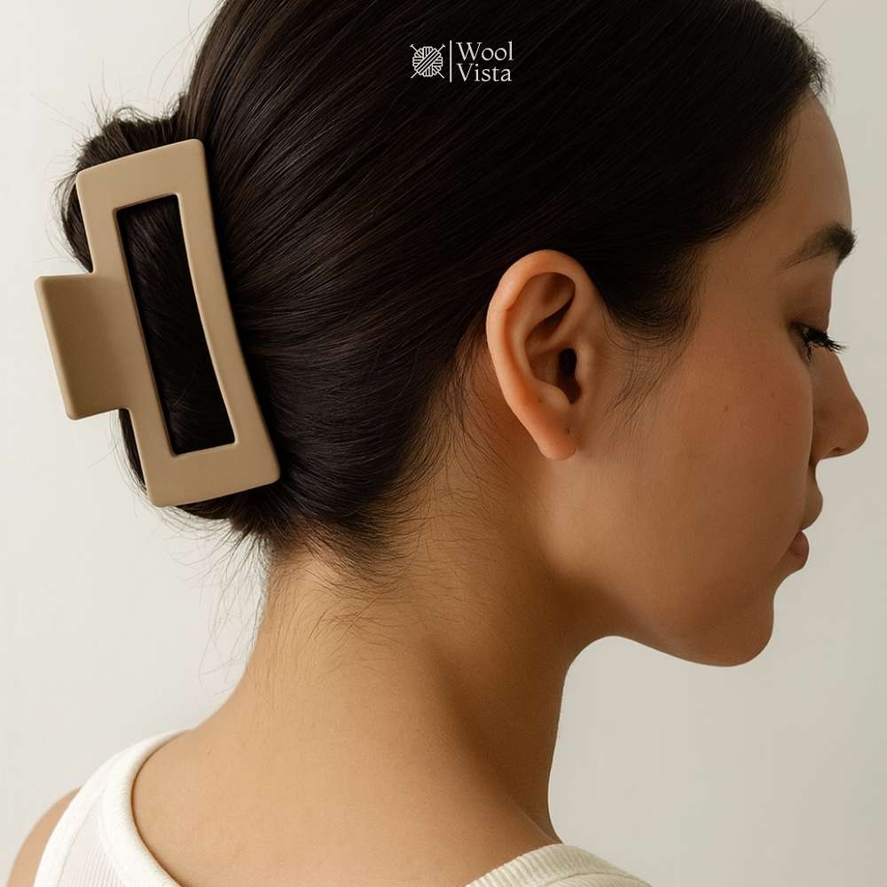 MATTE NEUTRAL HAIR CLAW CLIP SET – 8 STYLISH, NON-SLIP, EVERYDAY HAIR CLIPS FOR WOMEN & GIRLS