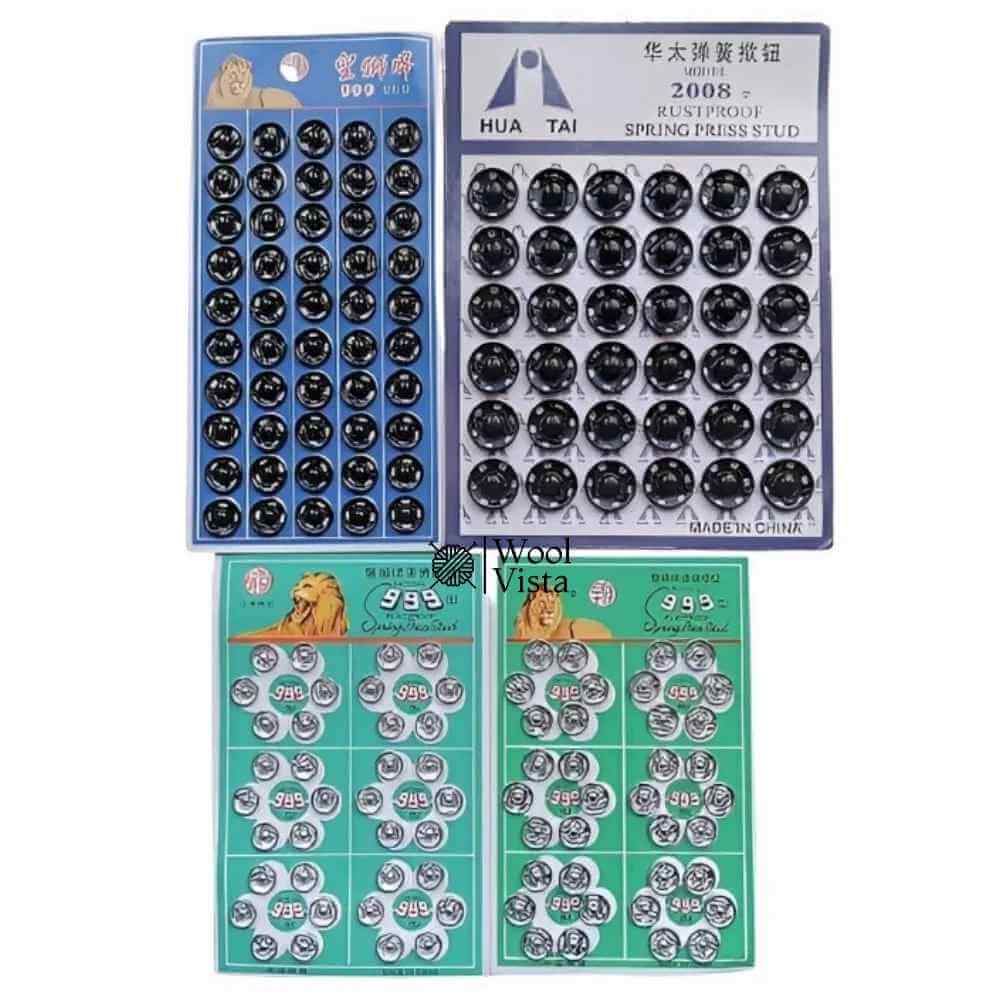 METAL BRASS TICH BUTTONS – DURABLE SEW-ON SNAP FASTENERS
