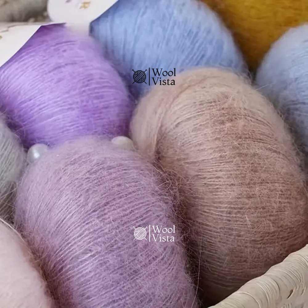 MOHAIR LUXURY YARN SET – SOFT & FLUFFY LONG FIBER YARN - (PACK OF 6)