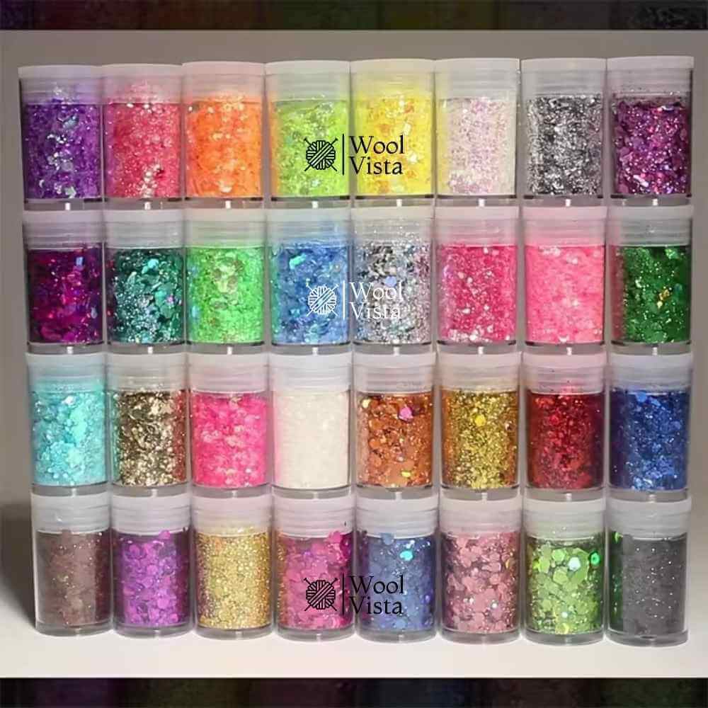 MULTICOLOR FLASH SEQUINS (SET OF 12) – MAKEUP, NAIL ART, RESIN & JEWELRY DIY MATERIAL
