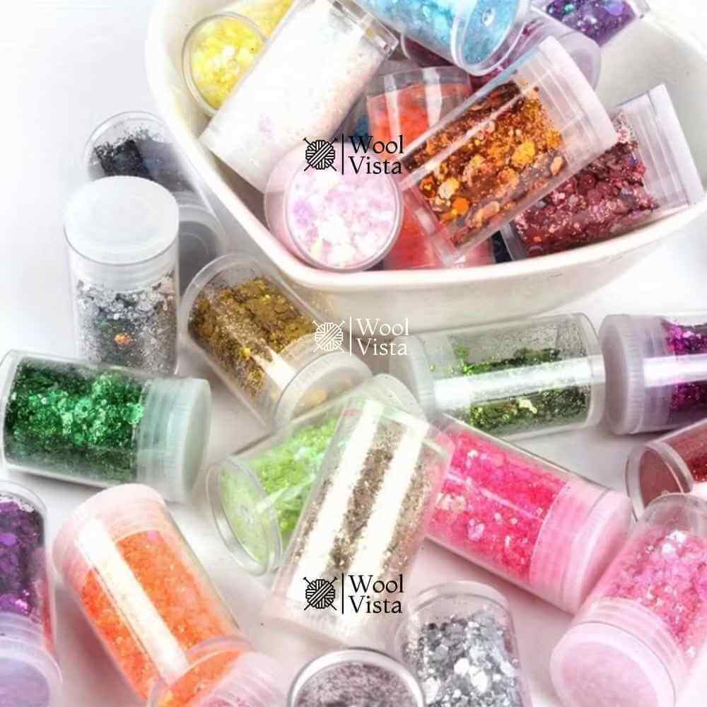 MULTICOLOR FLASH SEQUINS (SET OF 12) – MAKEUP, NAIL ART, RESIN & JEWELRY DIY MATERIAL
