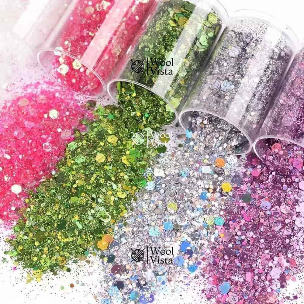 MULTICOLOR FLASH SEQUINS (SET OF 12) – MAKEUP, NAIL ART, RESIN & JEWELRY DIY MATERIAL