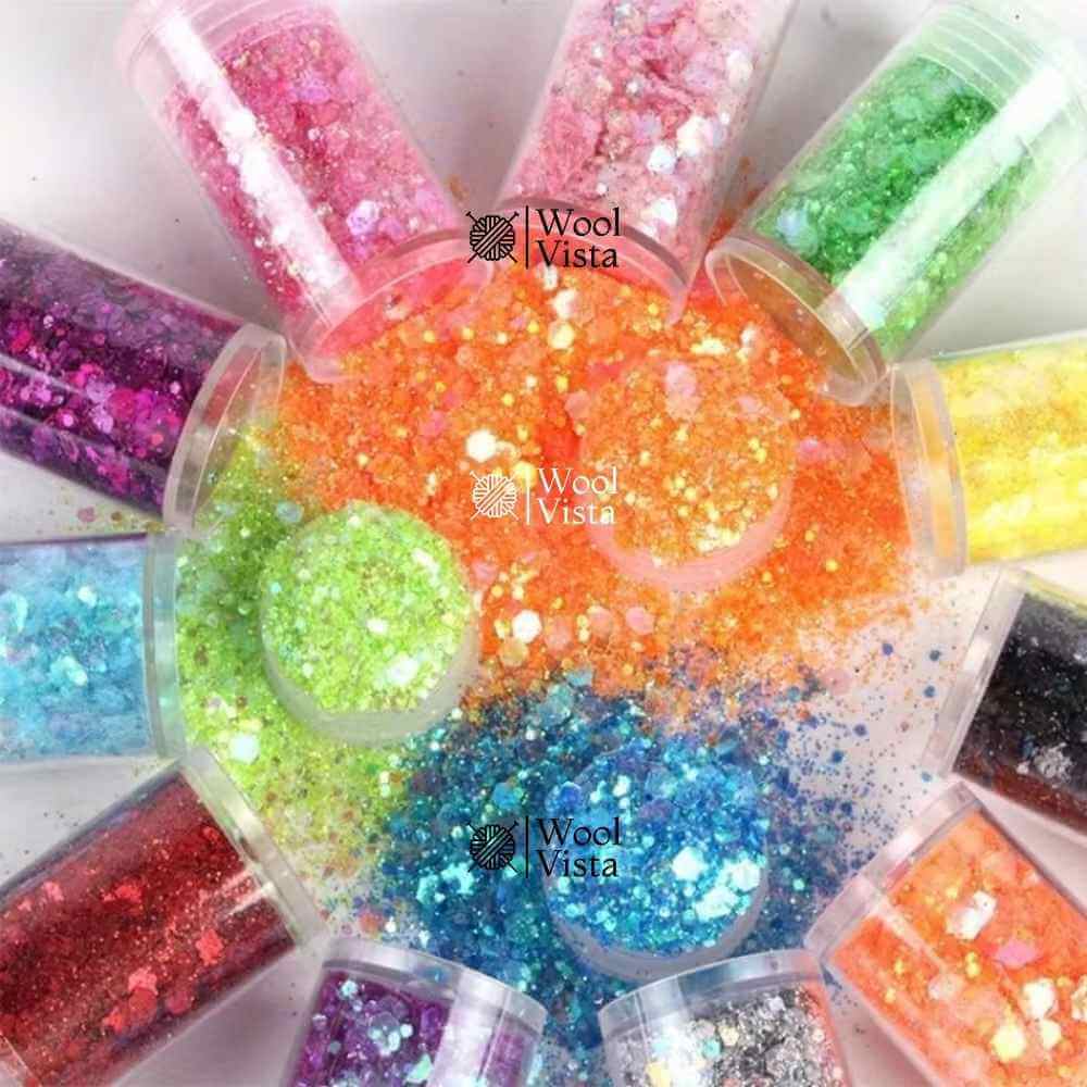 MULTICOLOR FLASH SEQUINS (SET OF 12) – MAKEUP, NAIL ART, RESIN & JEWELRY DIY MATERIAL