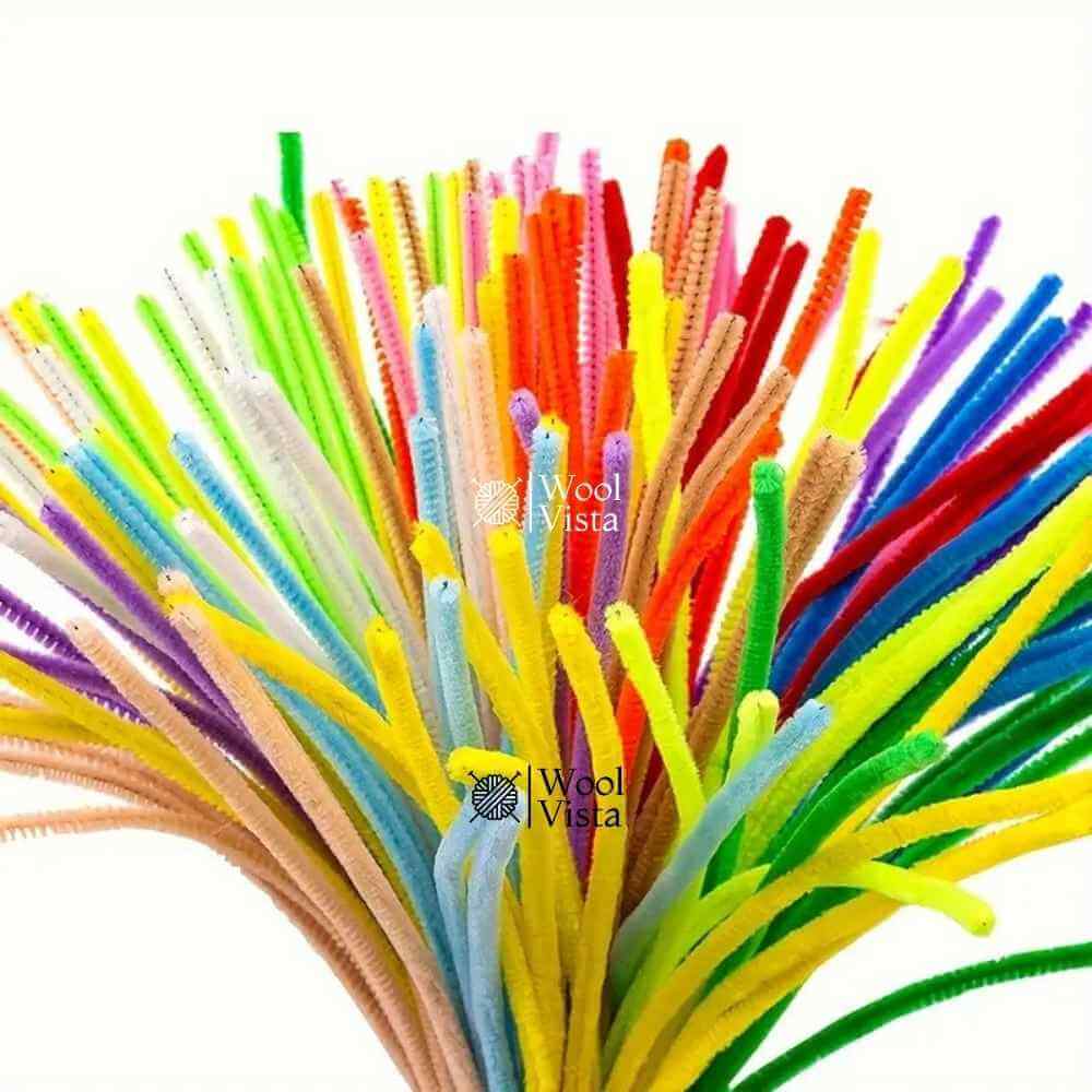 MULTICOLOR TWISTY PASTA CRAFT STICKS – VIBRANT DIY CRAFT SUPPLIES FOR FLOWERS, ANIMALS & CREATIVE PROJECTS