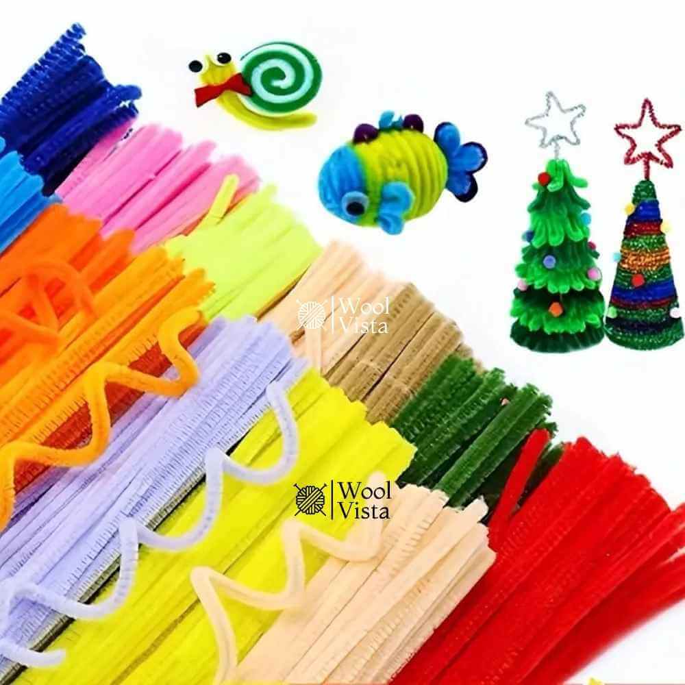 MULTICOLOR TWISTY PASTA CRAFT STICKS – VIBRANT DIY CRAFT SUPPLIES FOR FLOWERS, ANIMALS & CREATIVE PROJECTS