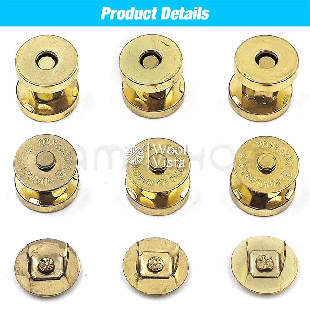 MAGNETIC BUTTONS FOR BAGS (5 PIECES)