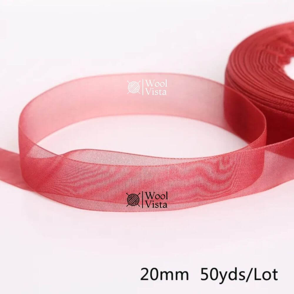 ORGANZA RIBBONS – DECORATIVE RIBBON FOR GIFT WRAPPING, CRAFTS & PARTY DECOR
