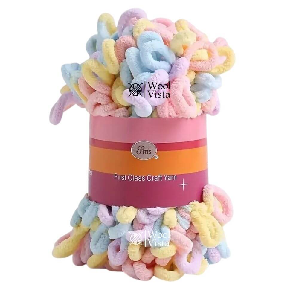 SOFT LOOP YARN BALL – DIY KNITTING YARN FOR SCARVES, BAGS, BLANKETS & CRAFTS